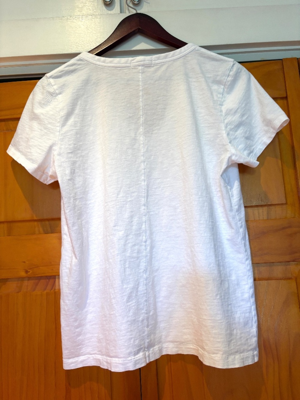 Rag & Bone 100% Organic Pima Cotton White V-Neck Short Sleeve T-Shirt Size Large - Picture 2 of 9